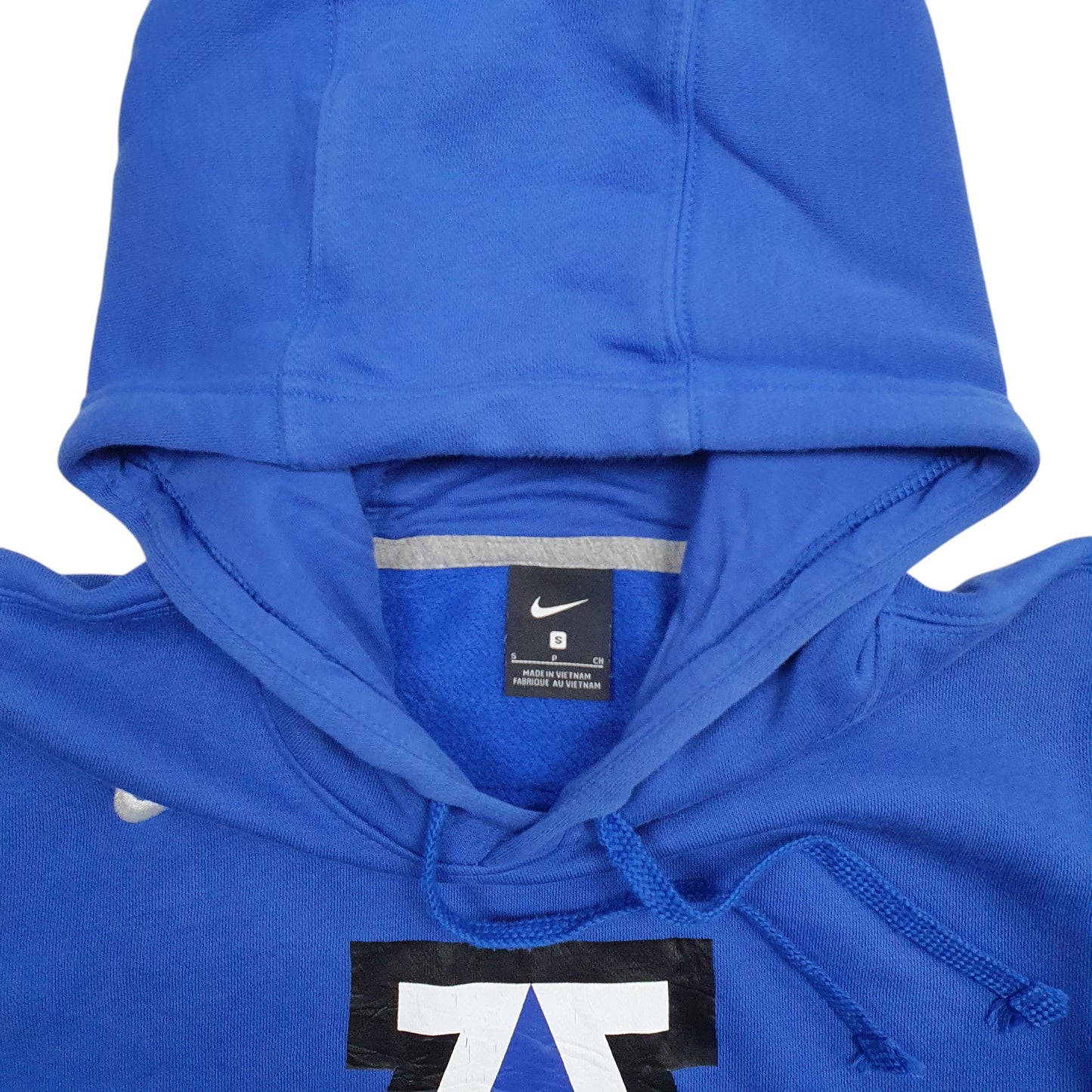 Mens Blue Nike Track And Field Spellout Hoodie Jumper