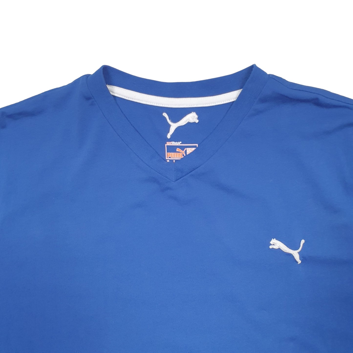 Mens Blue Puma  Short Sleeve T Shirt