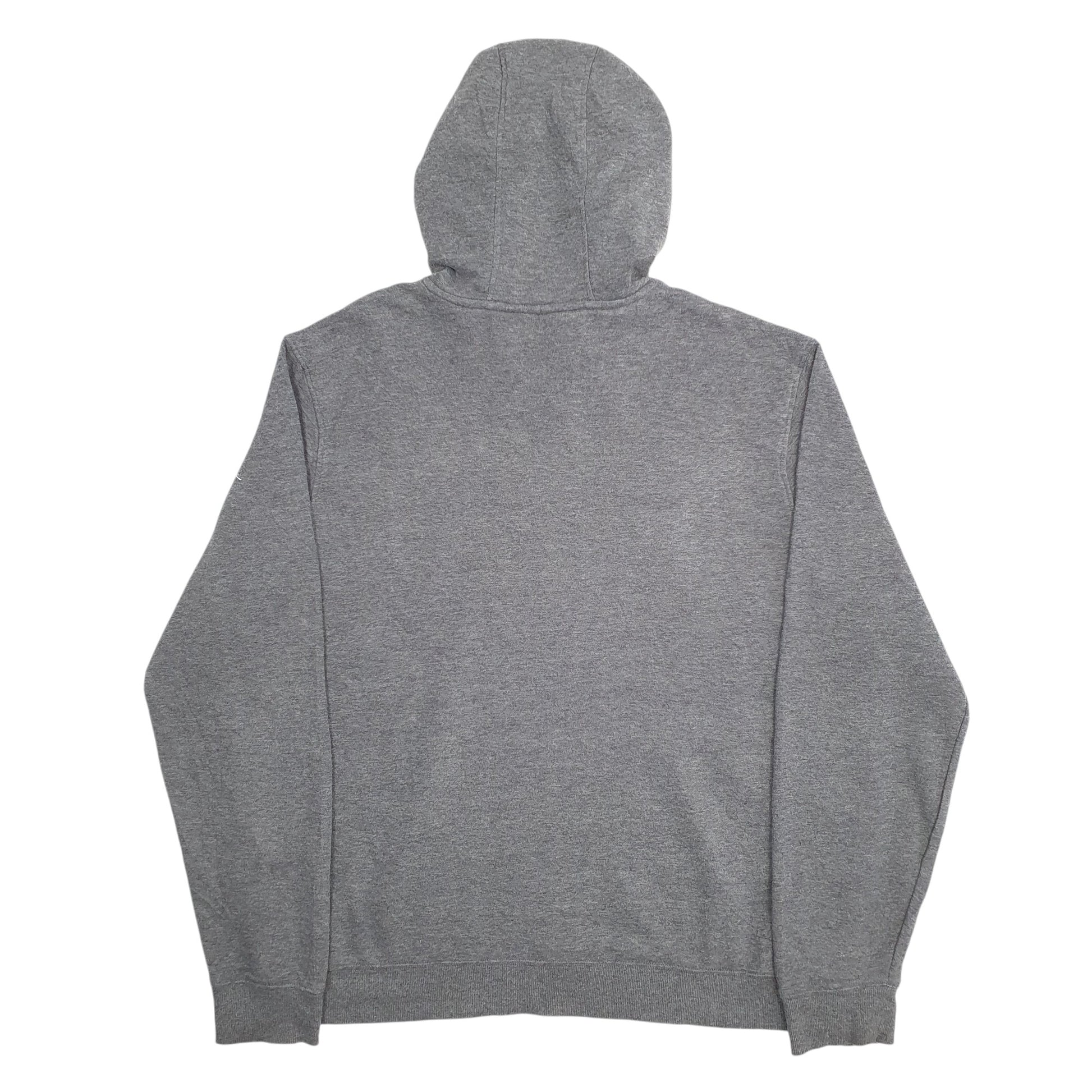 Mens Grey Fila Spellout Hoodie Jumper