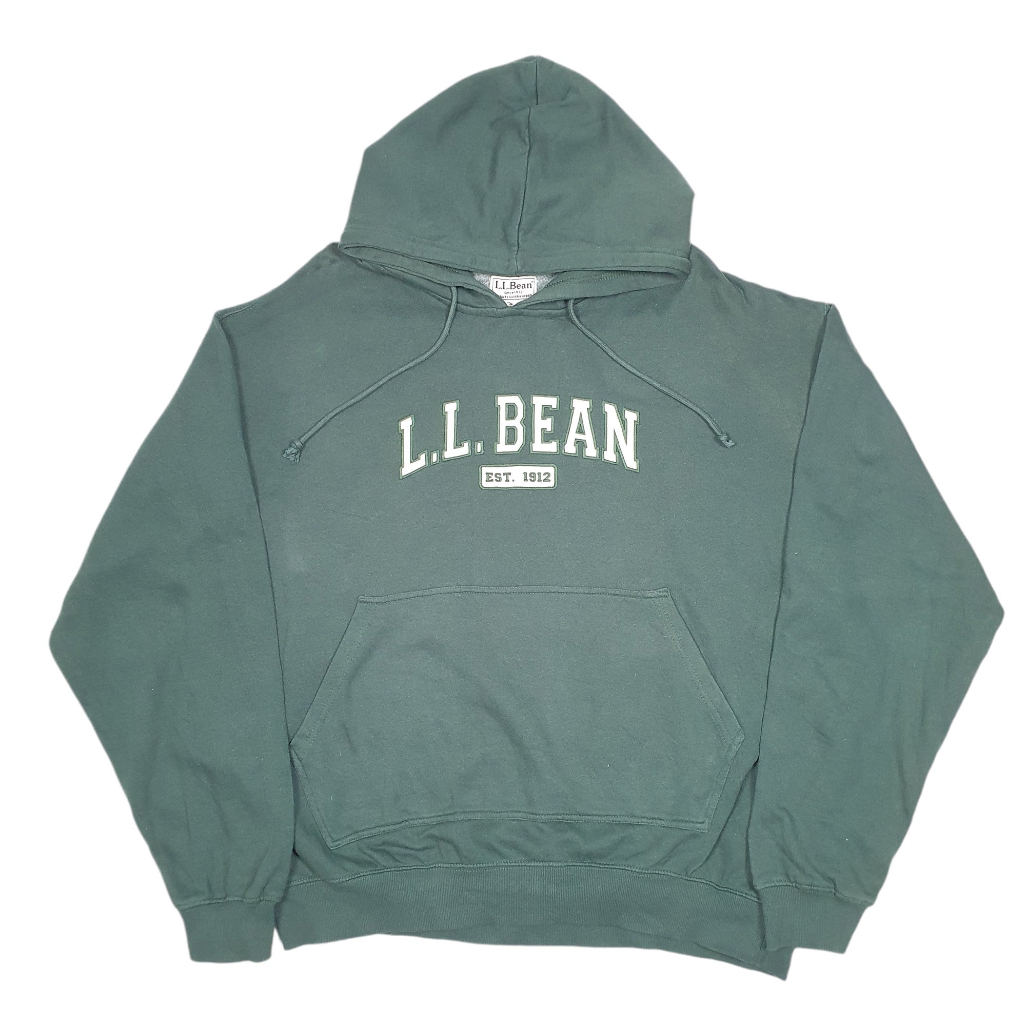 L.L.Bean Spellout 1922 Outdoors Hoodie Cotton Sweatshirt Jumper XL