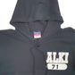 Mens Black Champion Alki 71 Spellout Hoodie Jumper