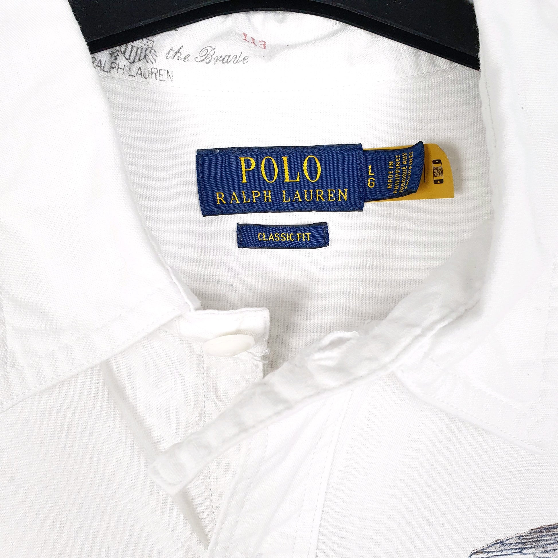 Mens White Polo Ralph Lauren USA Eagle Short Sleeve Shirt