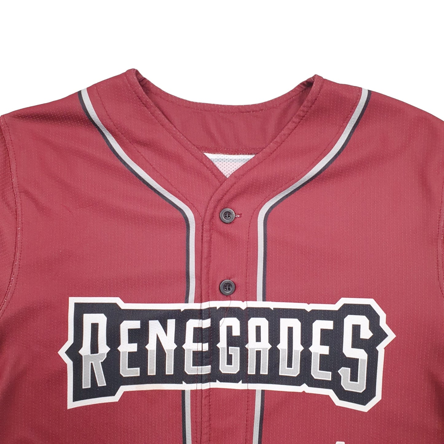 Mens Burgundy Holloway MLB Baseball Jersey Renegades USA College Short Sleeve T Shirt