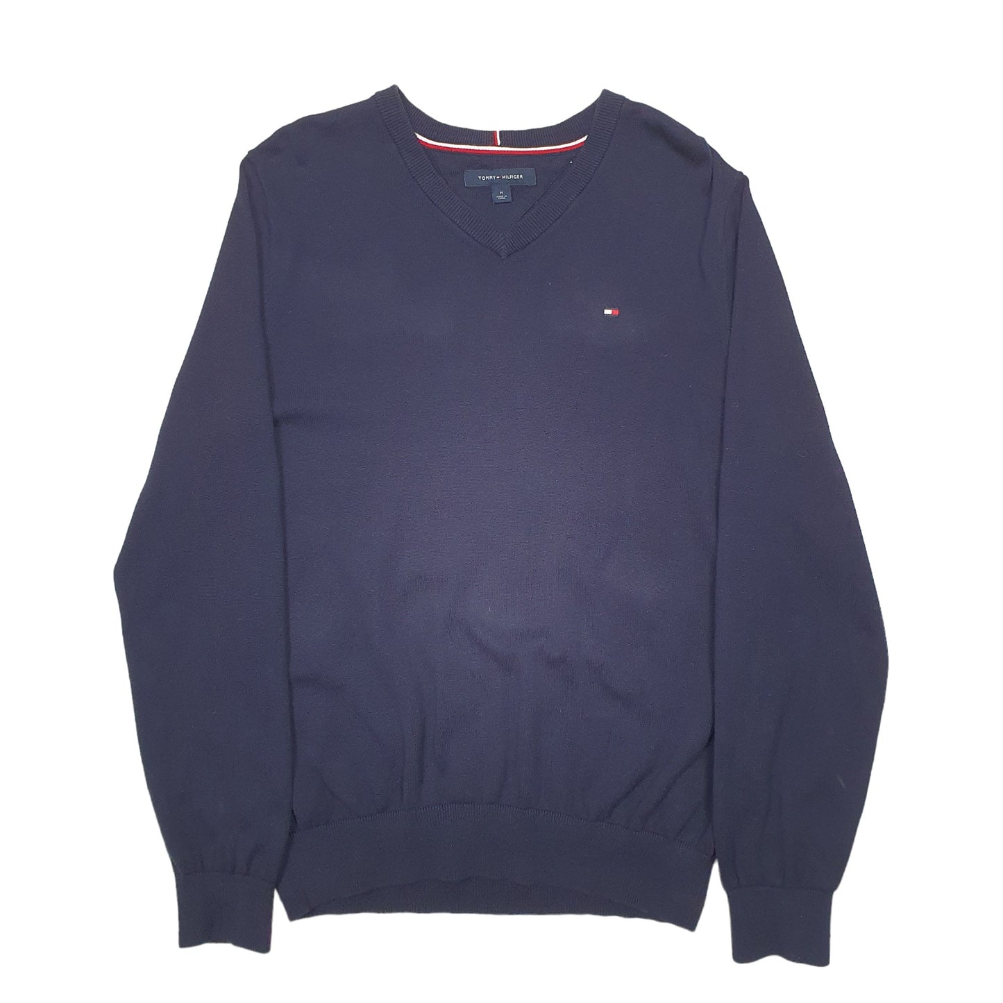Mens Navy Tommy Hilfiger Knit Crewneck Jumper