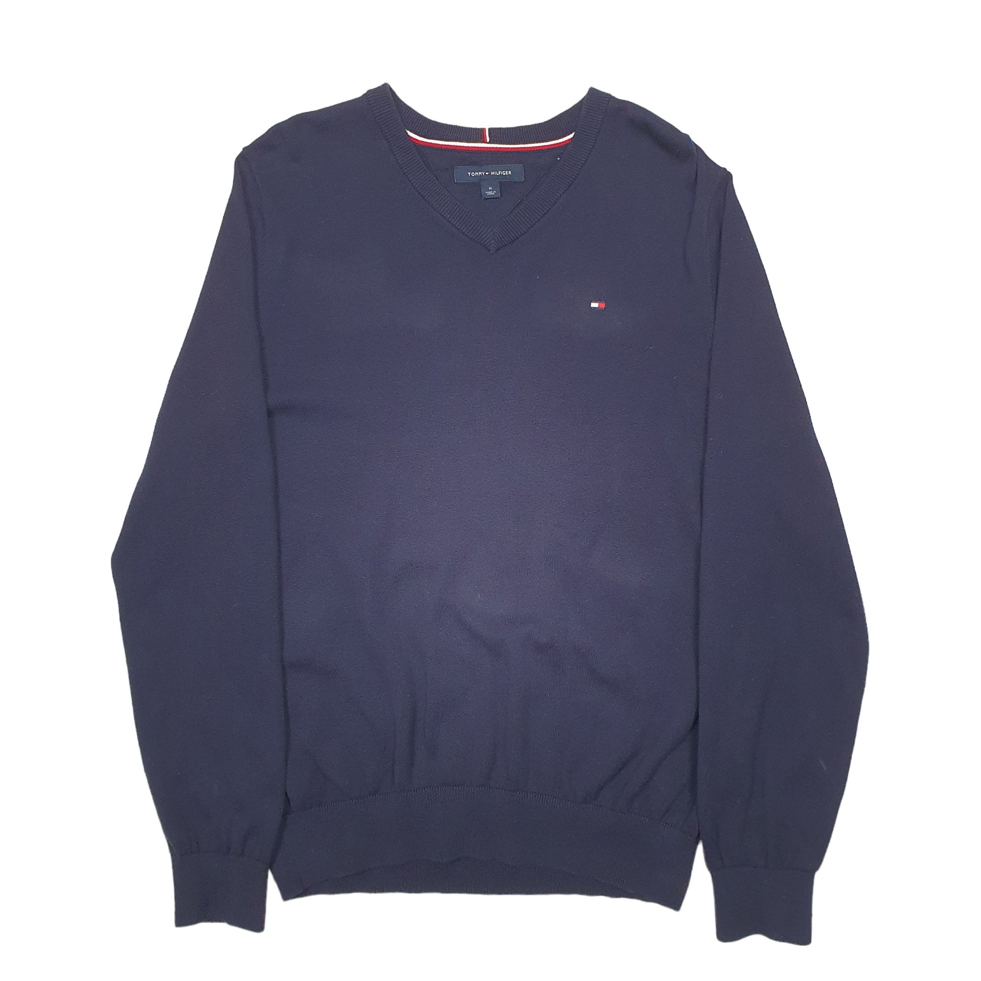 Mens Navy Tommy Hilfiger Knit Crewneck Jumper