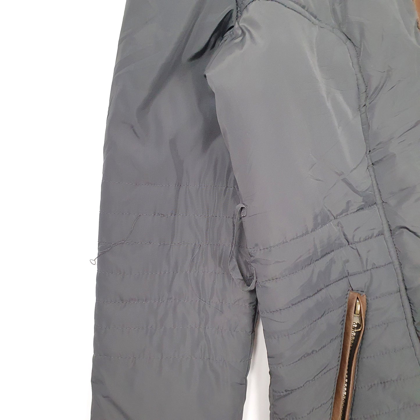 Womens Grey Miss London Parka  Coat