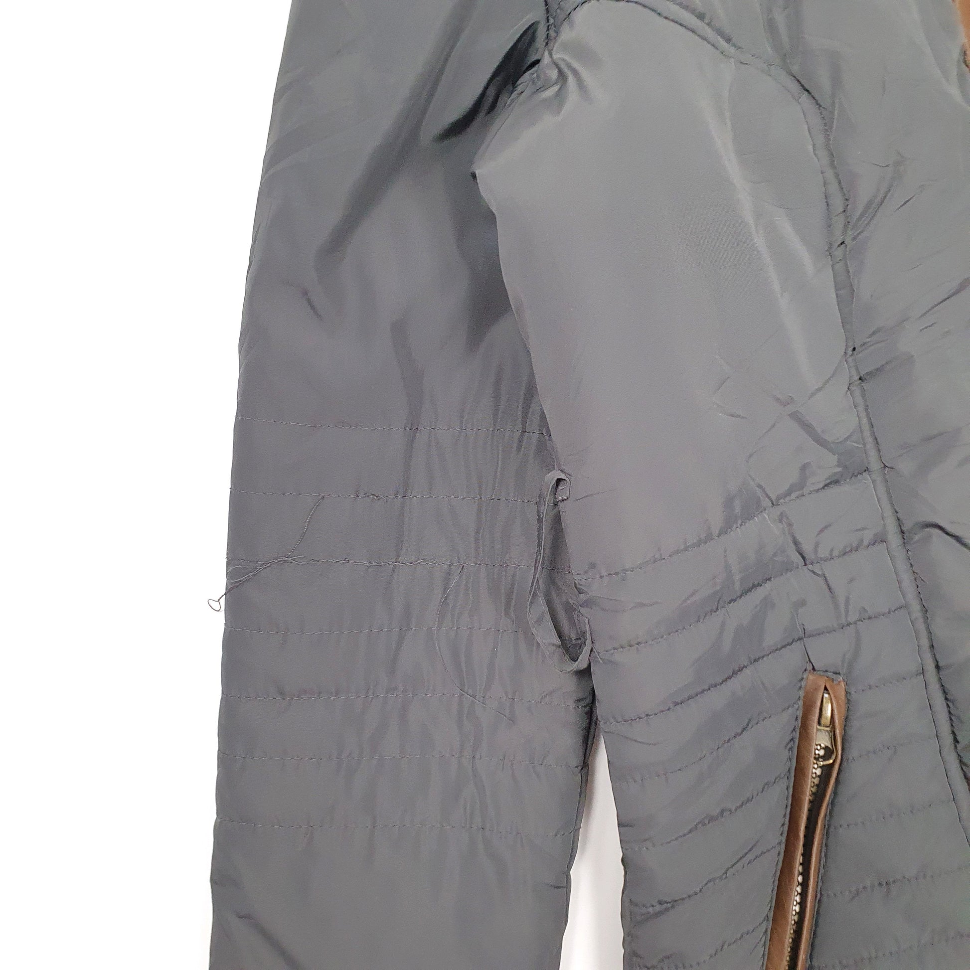 Womens Grey Miss London Parka  Coat