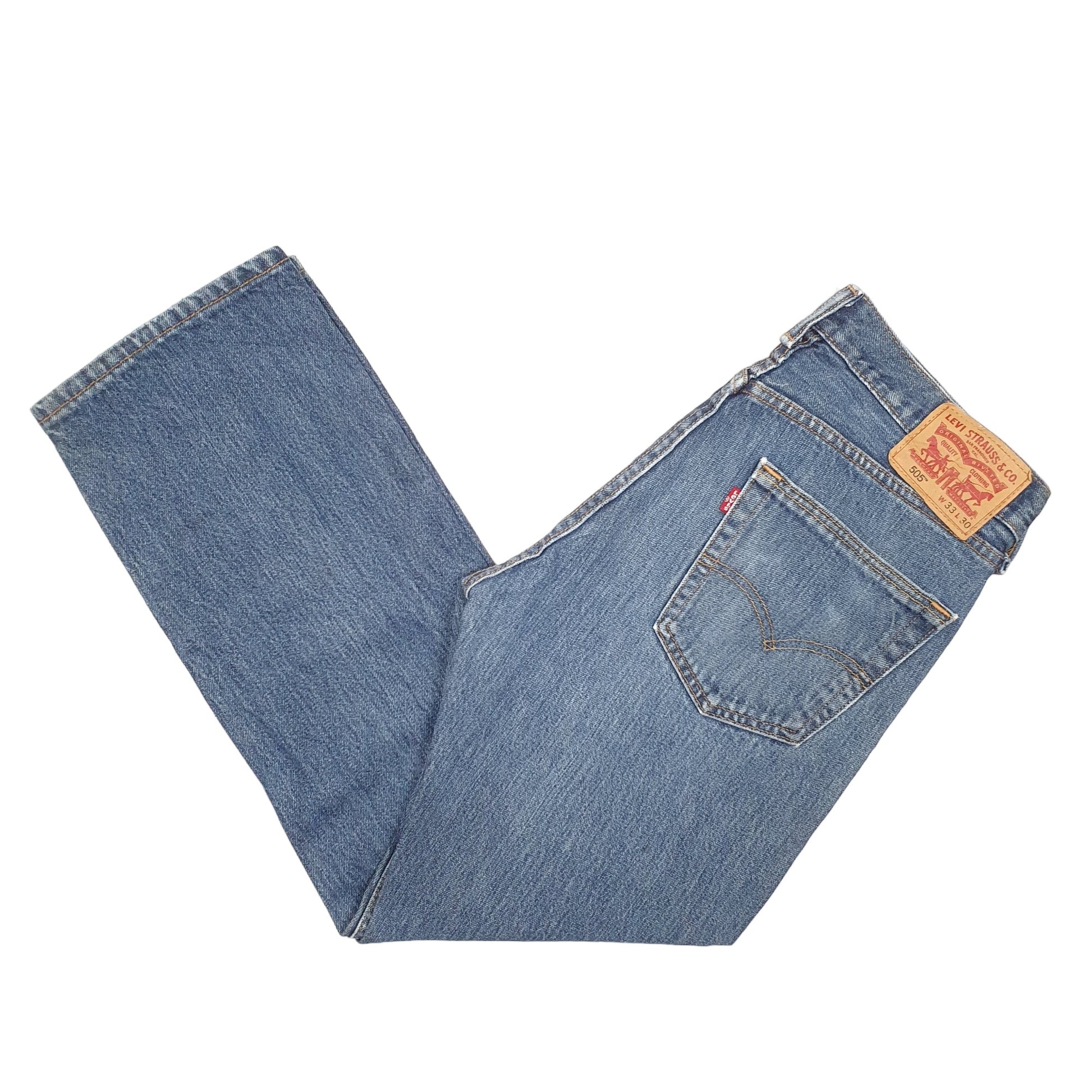Mens Blue Levis  505 JeansW33 L30
