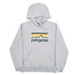 Mens Grey Patagonia Spellout Hoodie Jumper