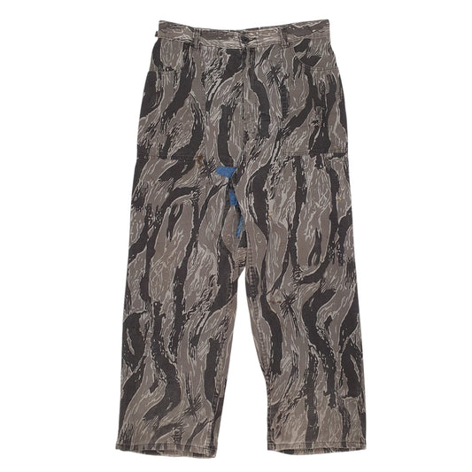 Mens Grey Ranger Hunting Tiger Camo Cargo Trousers