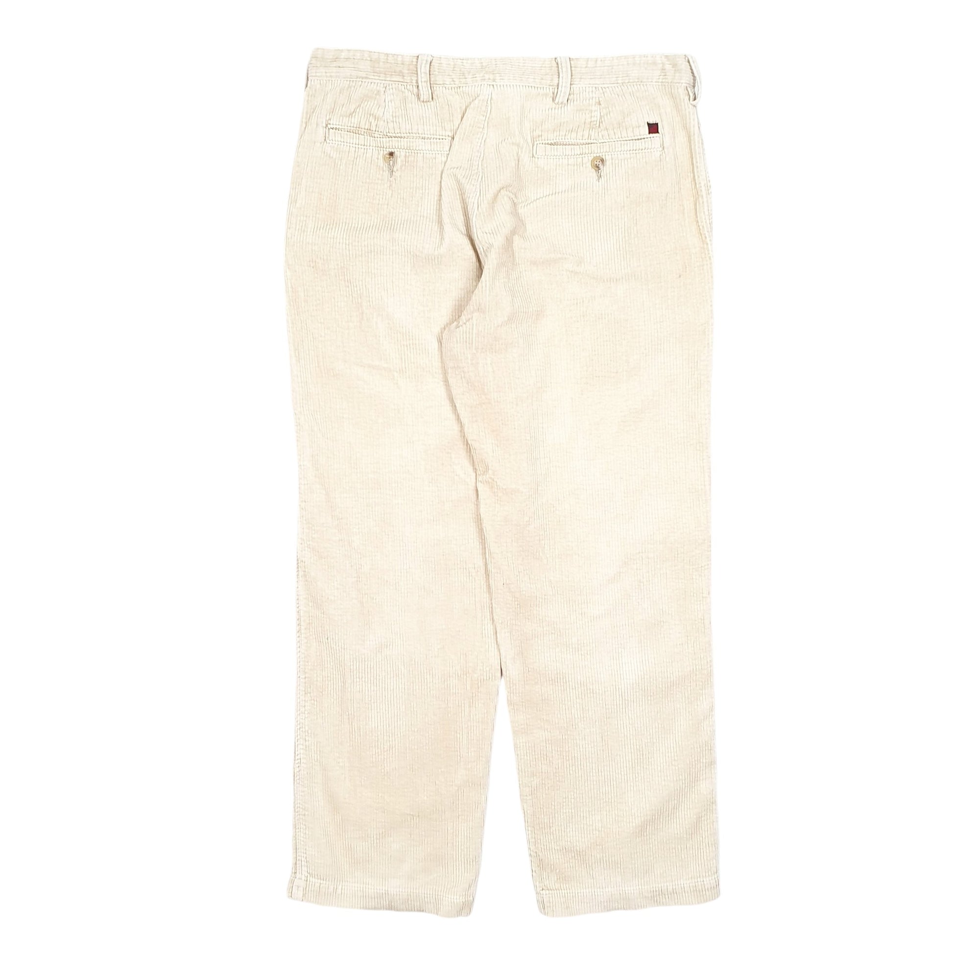 Mens Beige Woolrich Woolen Mills Corduroy Trousers