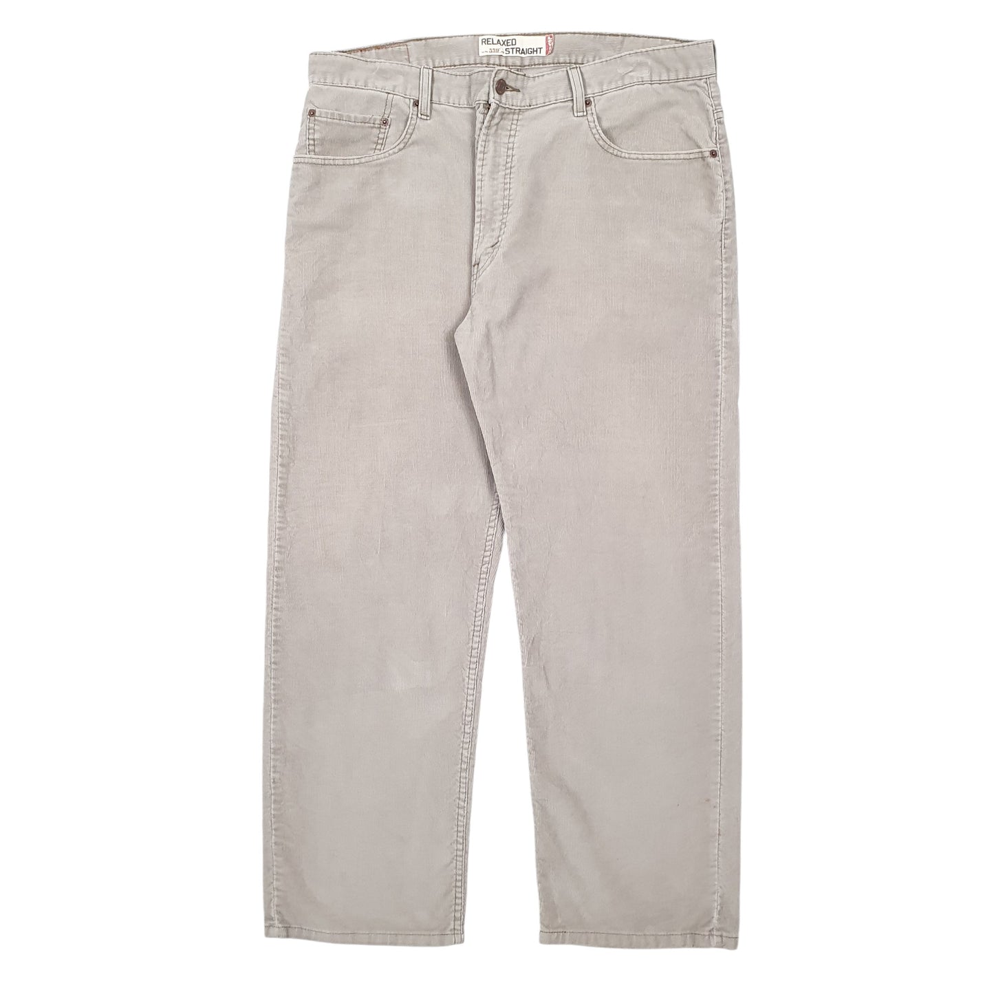 Mens Grey Levis 559 Corduroy Trousers
