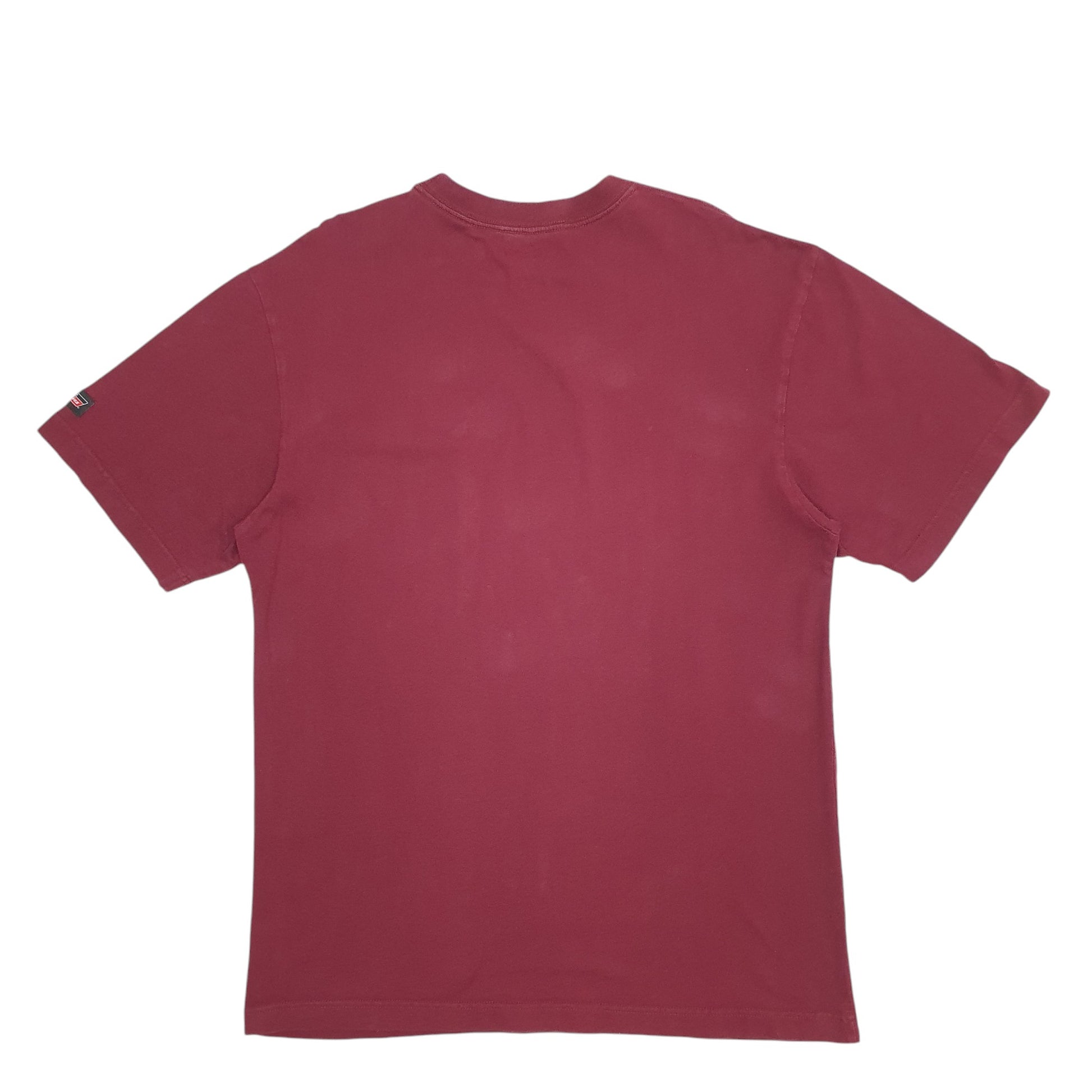 Mens Burgundy Dickies Pocket Short Sleeve T Shirt