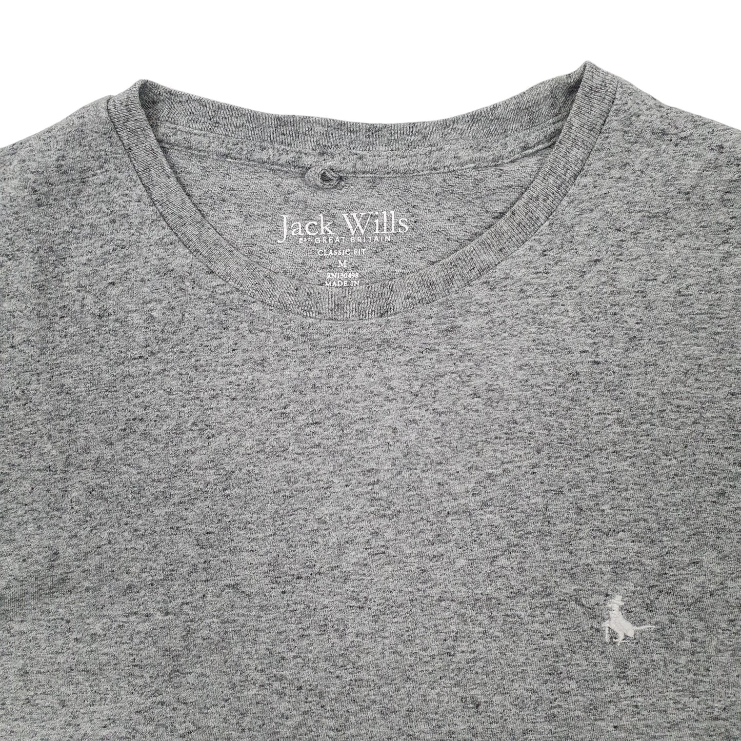 Mens Grey Jack Wills  Short Sleeve T Shirt