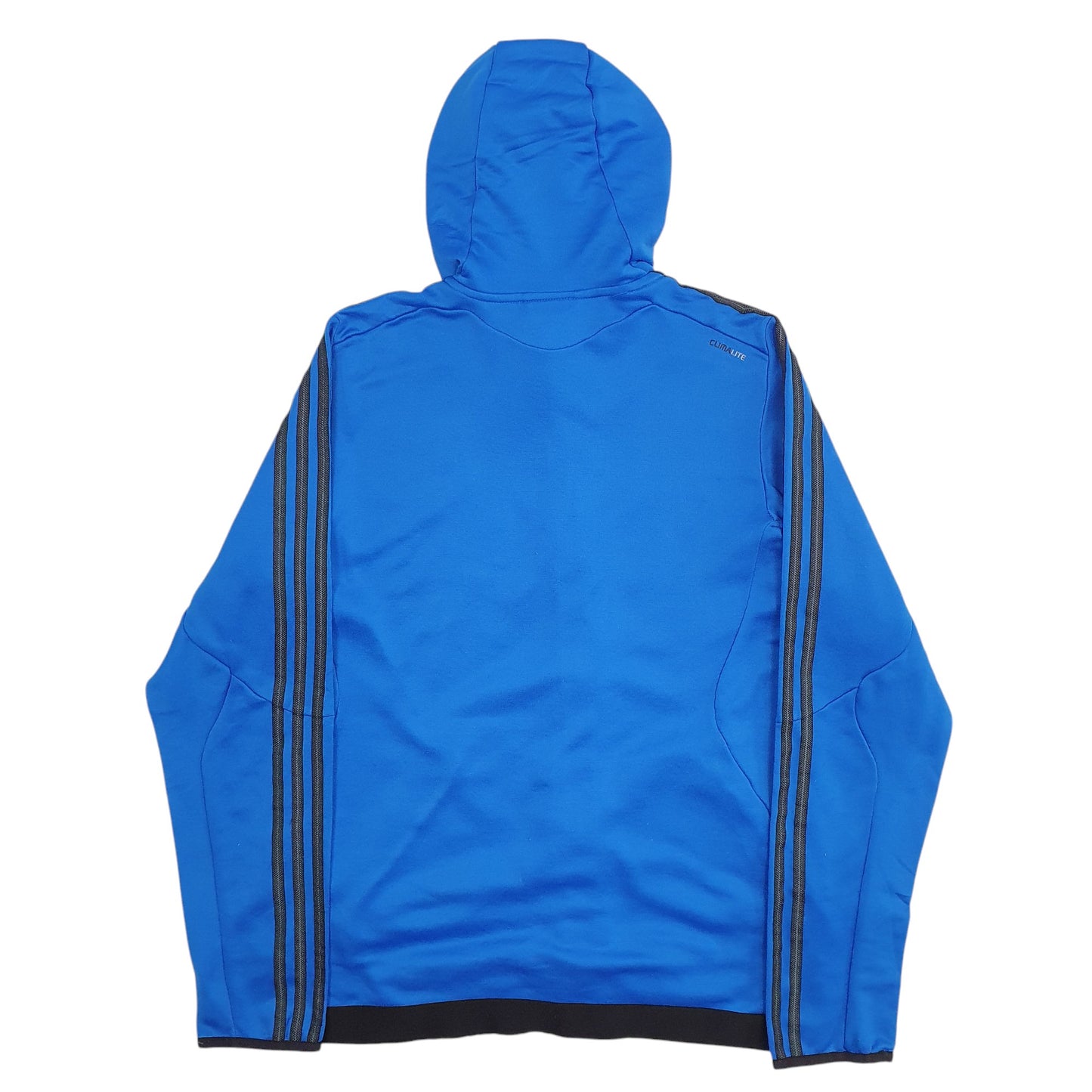 Mens Blue Adidas Climalite Full Zip Jumper