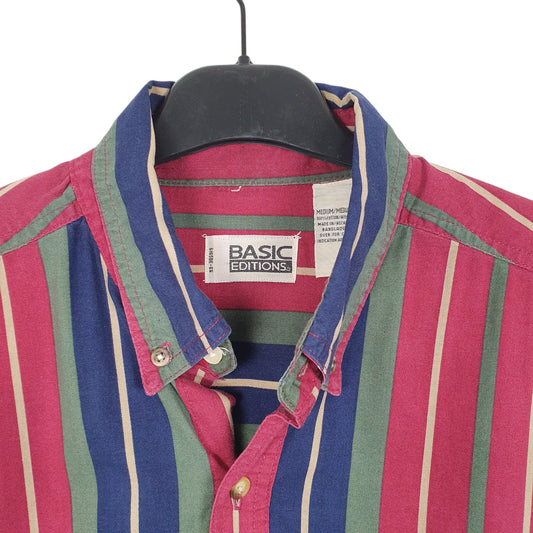 Mens Burgundy Basic Editions  Long Sleeve Shirt