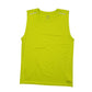 Mens Yellow Crivit Hi Vis Running Vest Sleeveless Short Sleeve T Shirt