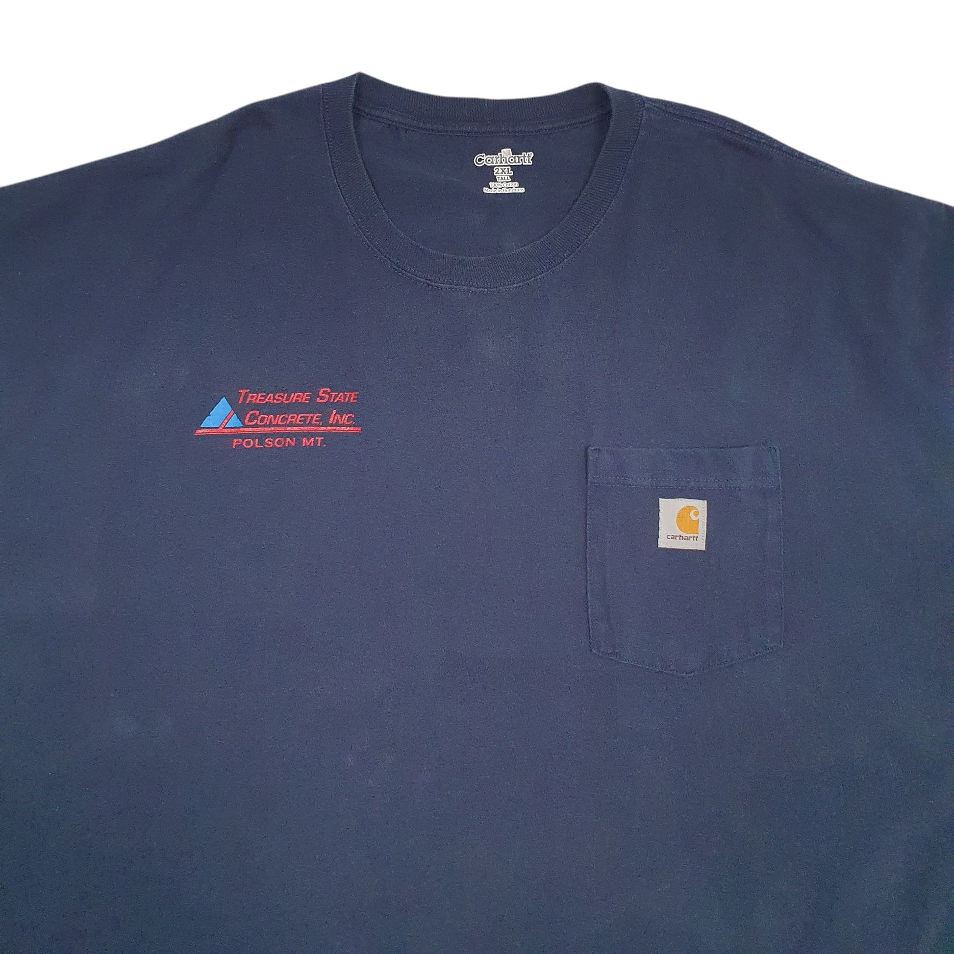 Mens Navy Carhartt  Short Sleeve T Shirt