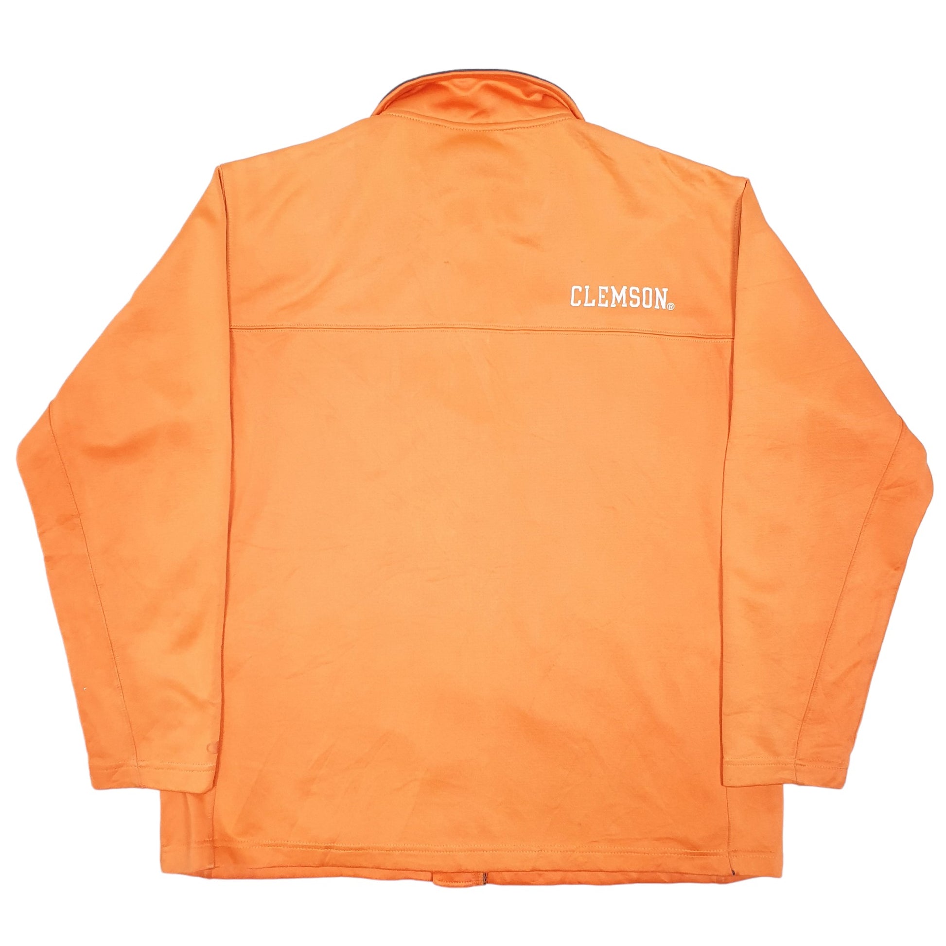Mens Orange Champion Clemson Tigers American Football Active Track Full Zip Jumper