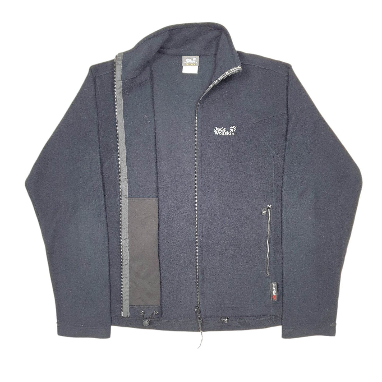 Mens Black Jack Wolfskin Polartec Full Zip Jumper