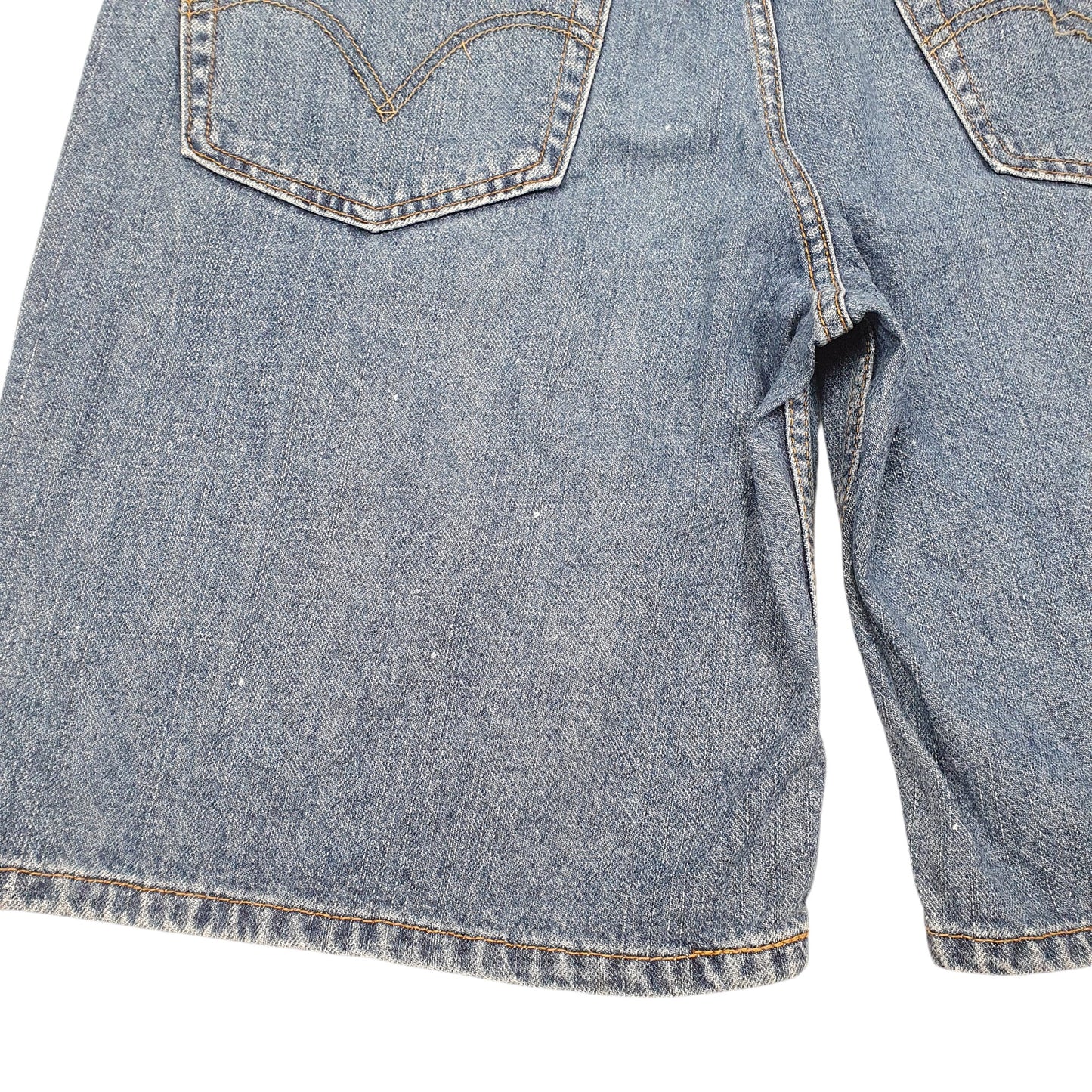 Mens Blue Levis Denim Jeans Jorts 550 Relaxed Baggy Denim Shorts