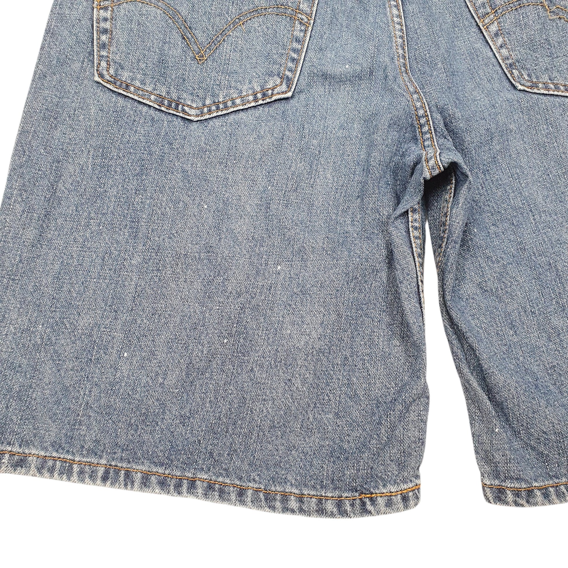 Mens Blue Levis Denim Jeans Jorts 550 Relaxed Baggy Denim Shorts