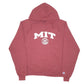 Mens Burgundy Champion MIT USA College Spellout Massachusettes Institute Of Technology Hoodie Jumper