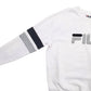Womens White Fila Spellout Crewneck Jumper