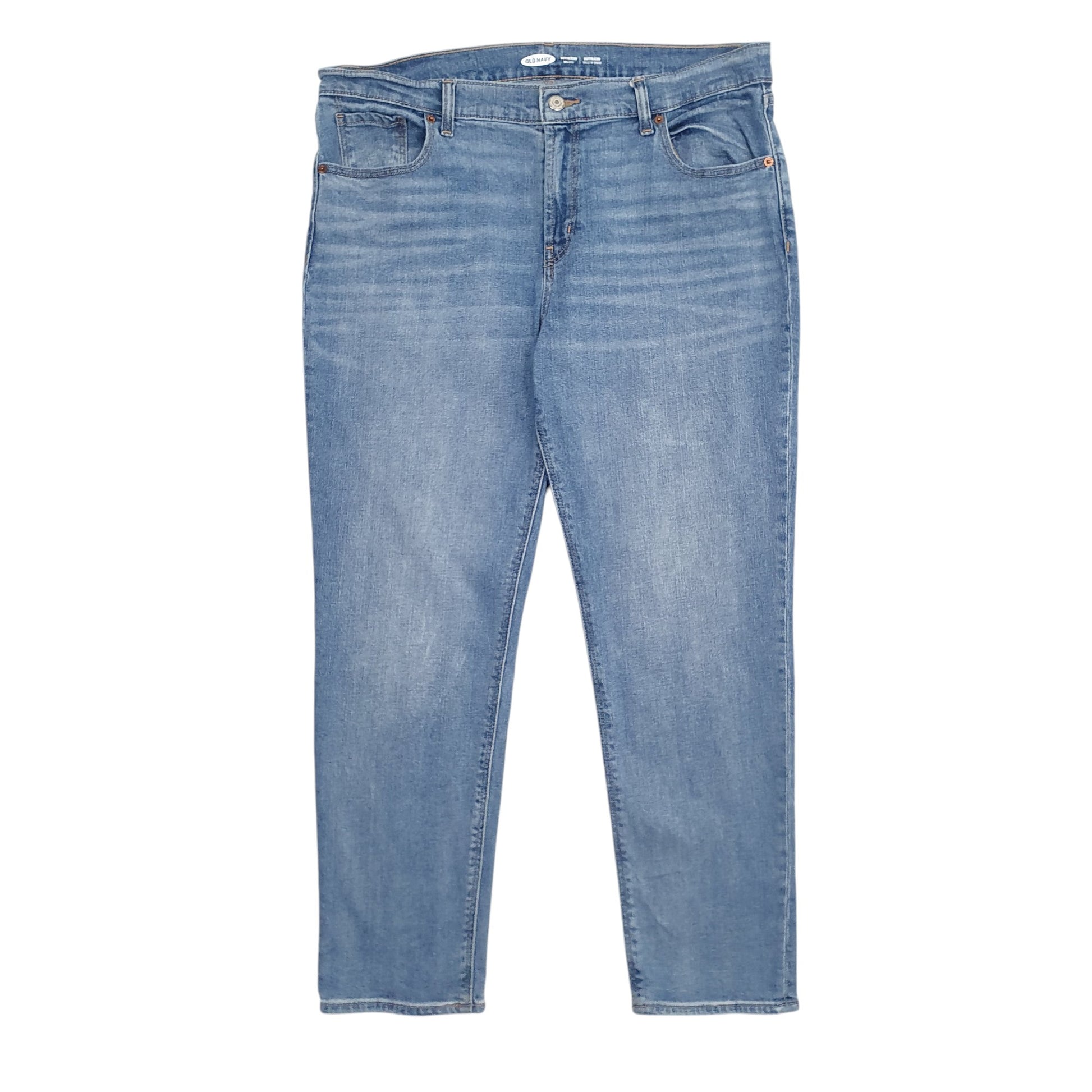 Womens Blue Old Navy Boyfriend Mid Rise Casual JeansW36 L28