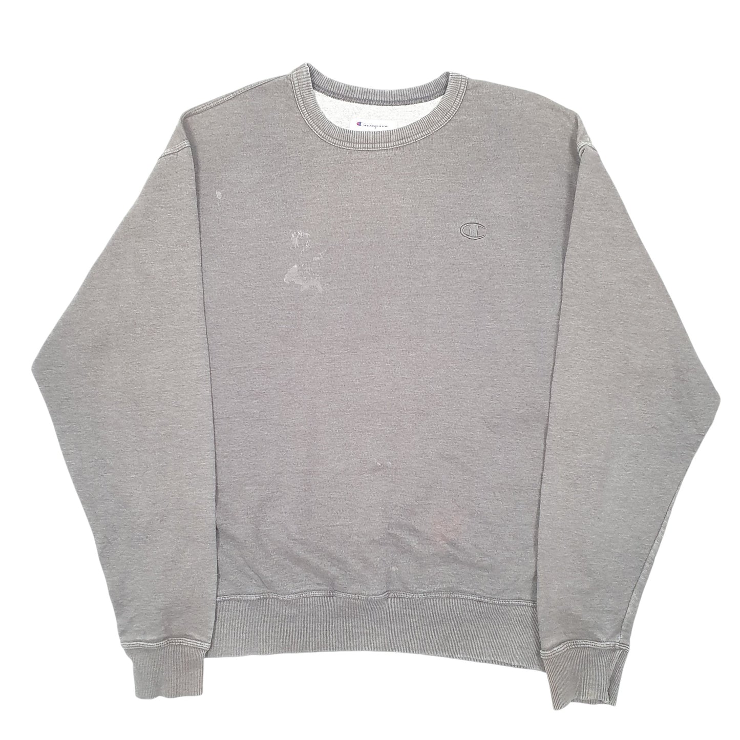 Mens Grey Champion  Crewneck Jumper