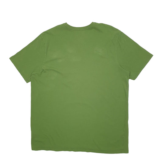 Mens Green Puma Spellout Short Sleeve T Shirt