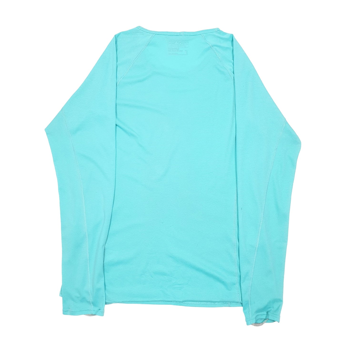 Womens Turquoise Patagonia Capilene Lightweight Workout Active Hiking Long Sleeve T Shirt