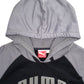 Mens Black Puma Spellout Hoodie Jumper