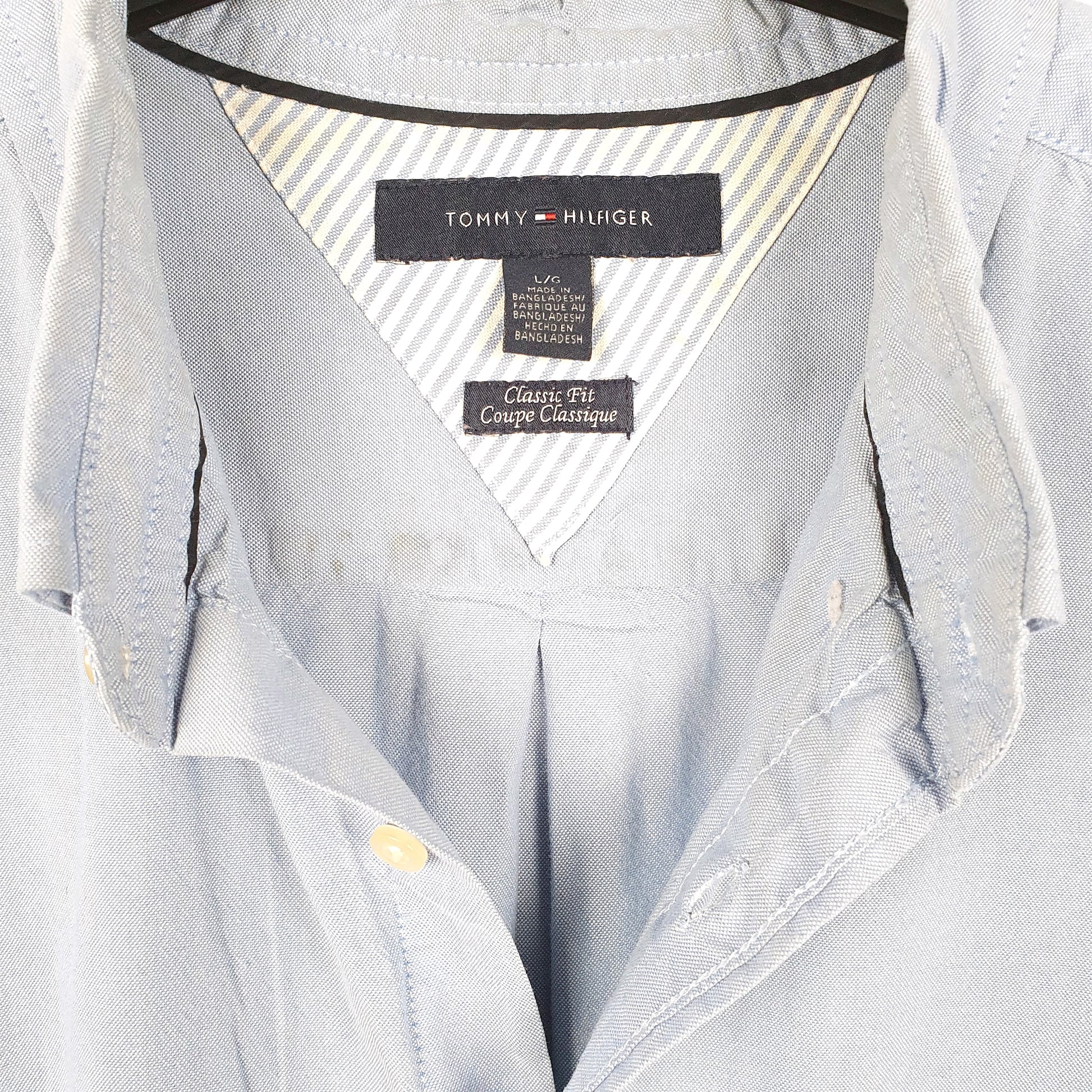 Mens Blue Tommy Hilfiger Coupe Long Sleeve Shirt