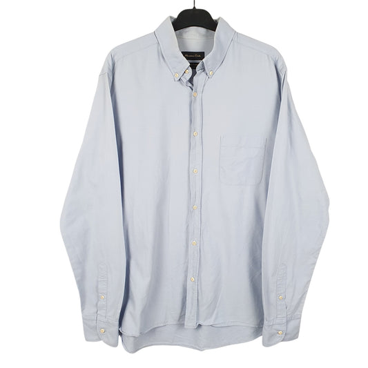 Mens Blue Massimo Dutti  Long Sleeve Shirt
