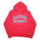 Mens Red Champion Radford University USA Spellout Hoodie Jumper