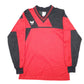 Mens Red Erima Football Active Workout Long Sleeve T Shirt