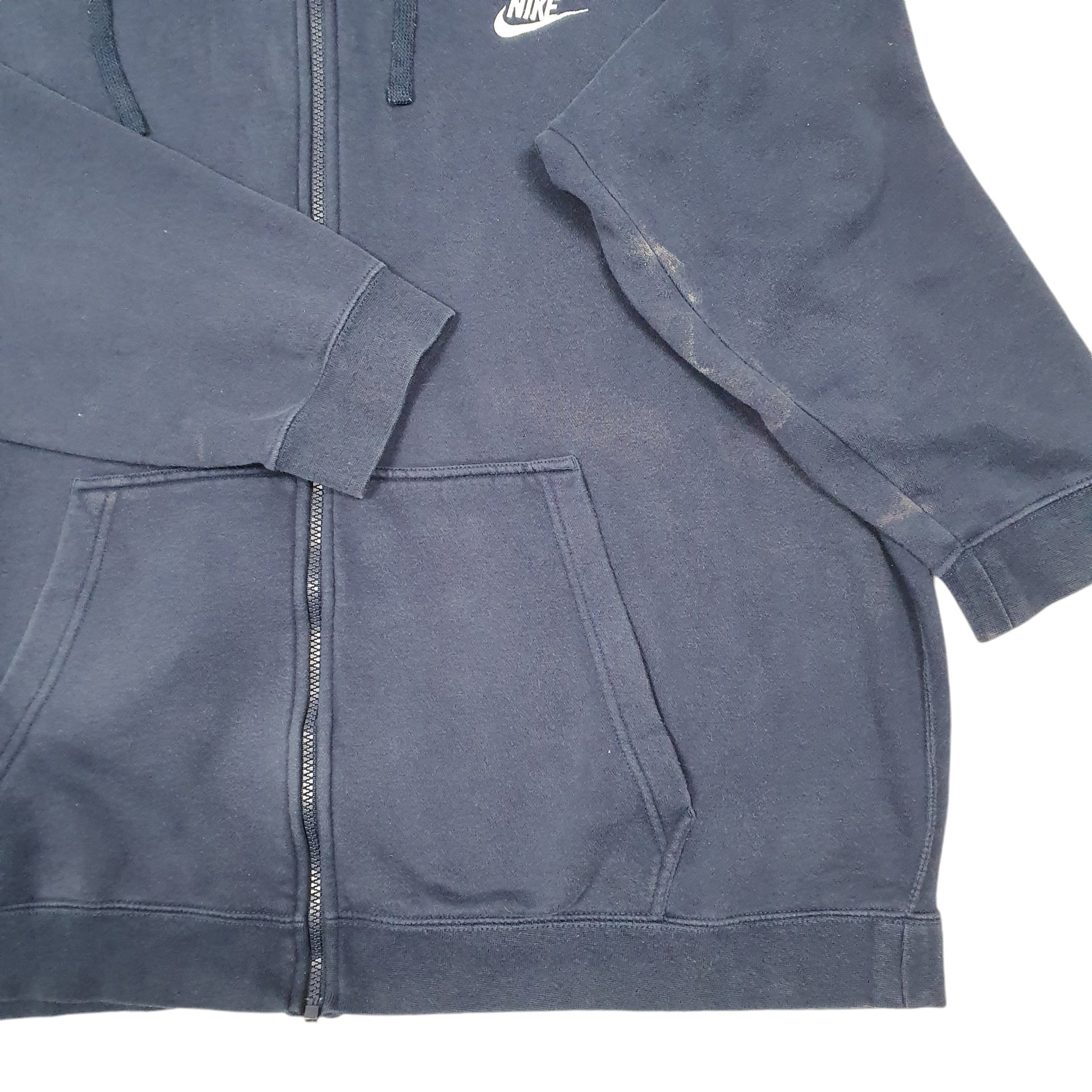 Mens Navy Nike Hoodie Full Zip Jumper