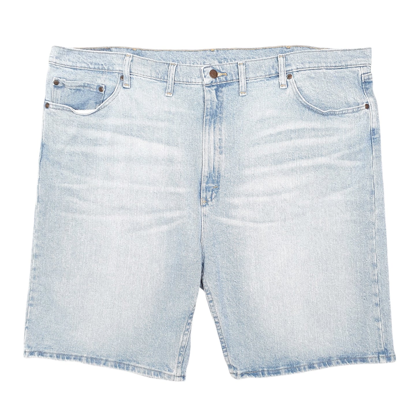 Mens Blue Wrangler Denim Jeans Jorts Regular Denim Shorts