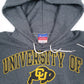 Mens Grey Champion Colorado University USA College Hoodie Jumper