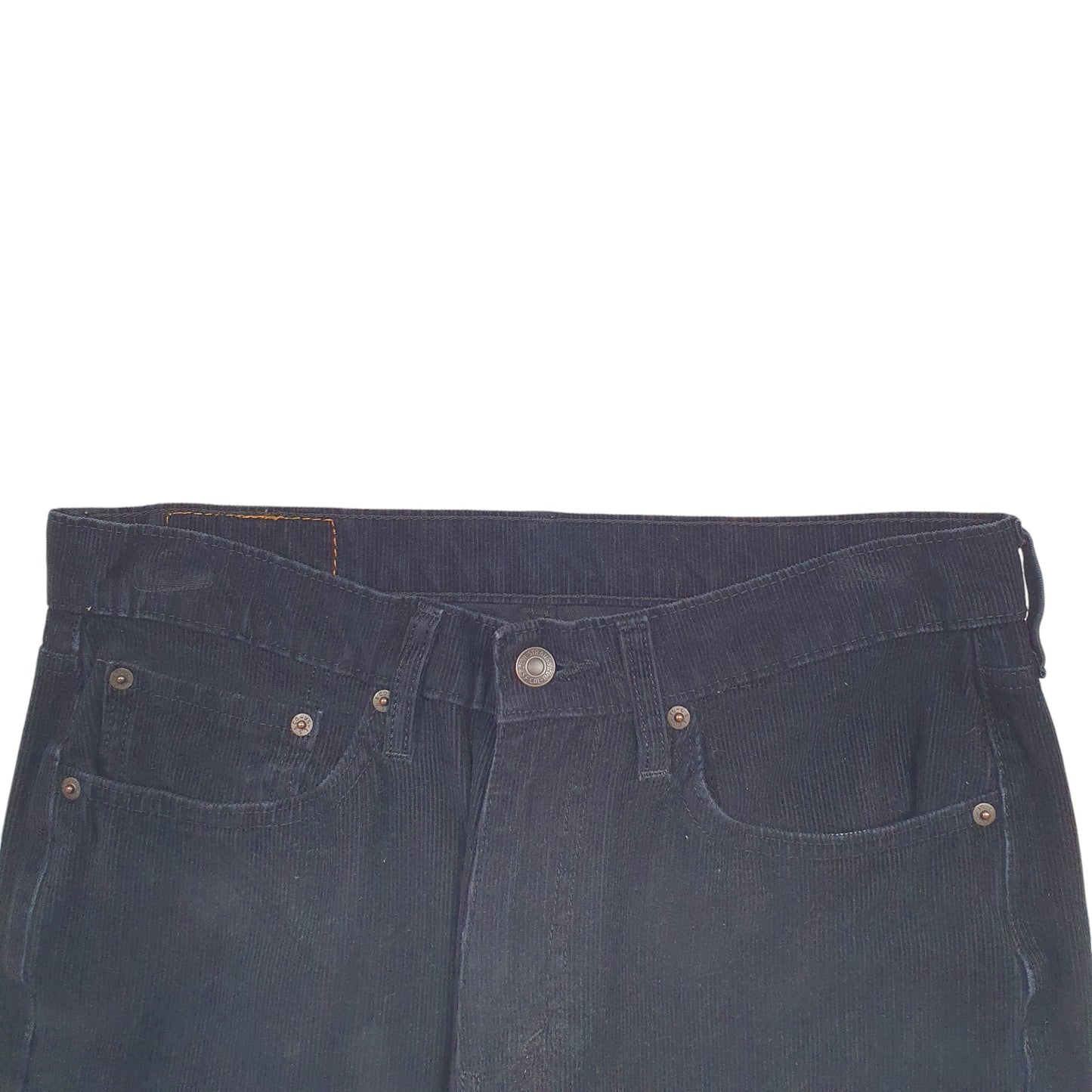 Mens Black Levis 514 Corduroy Trousers