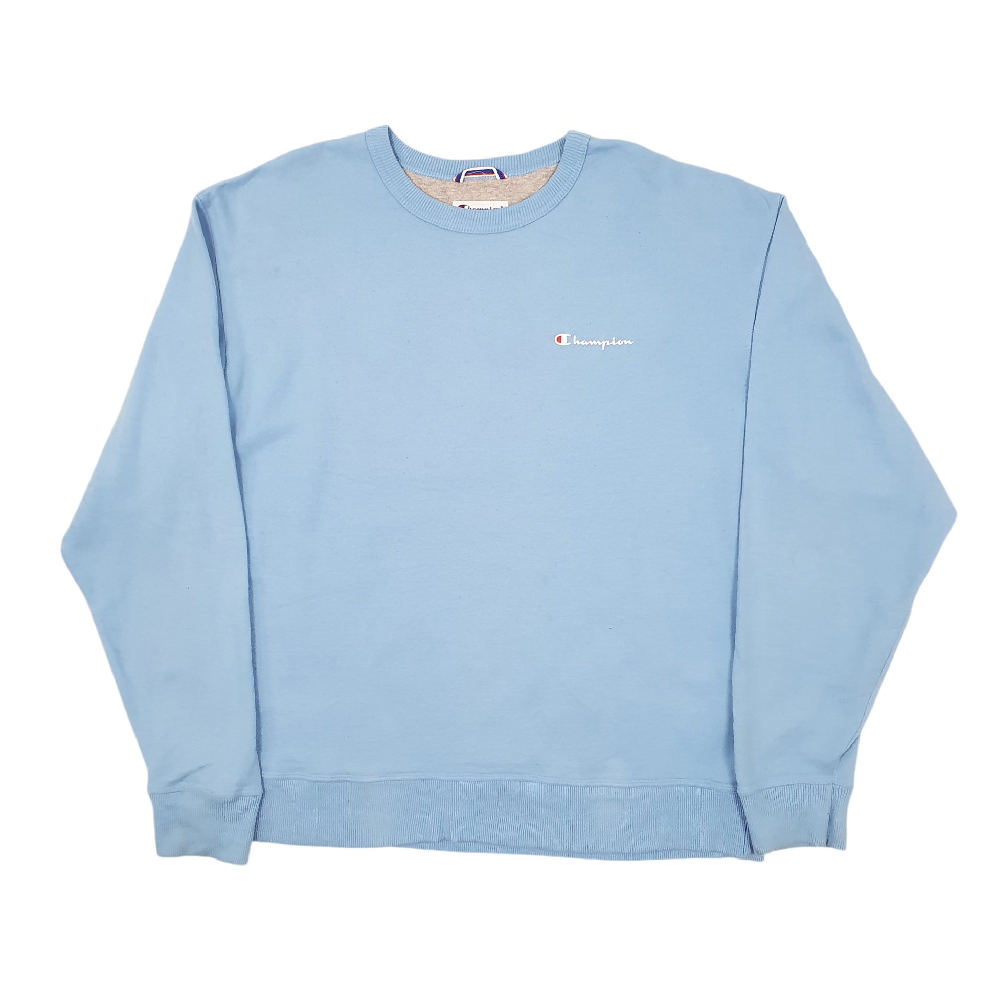 Mens Blue Champion  Crewneck Jumper