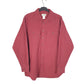 Mens Burgundy L.L.Bean Chamois Overshirt Shacket Long Sleeve Shirt