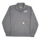 Mens Grey Carhartt Workwear Myers Building Specialist Timberlake Cabinetry Quarter Zip Jumper