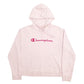Mens Pink Champion Spellout Hoodie Jumper