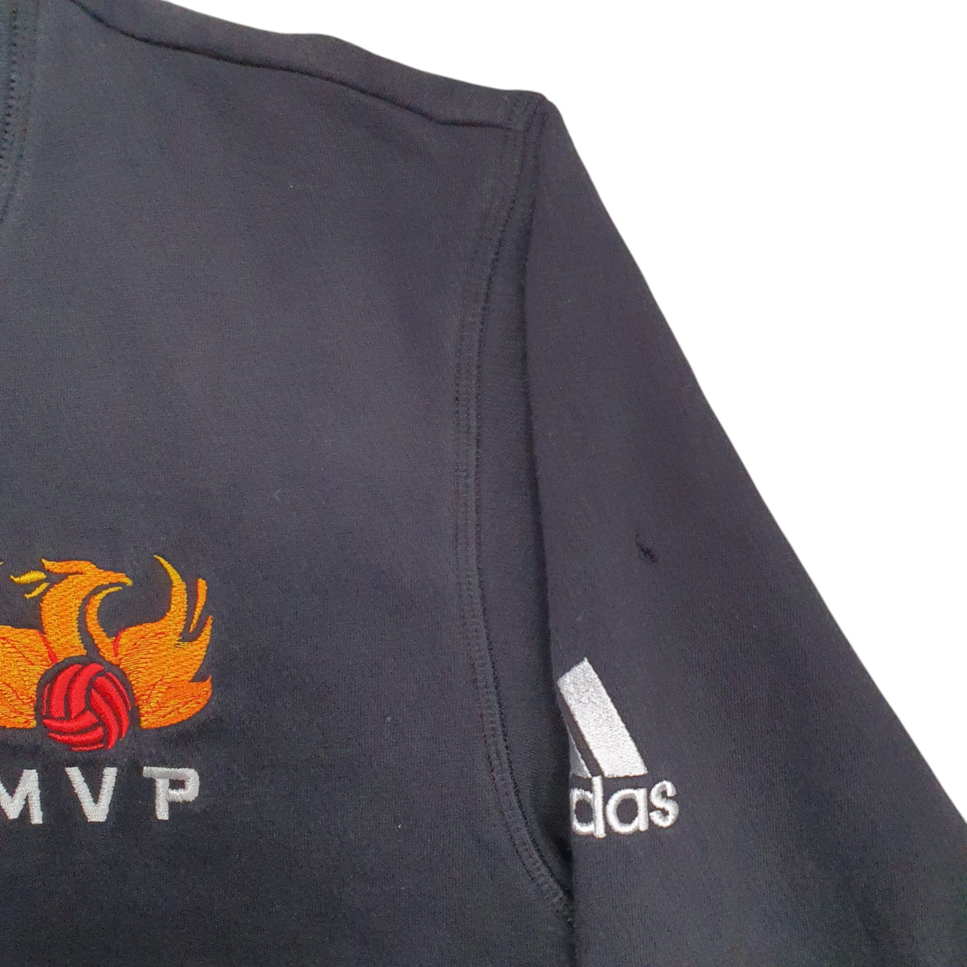 Mens Black Adidas MVP Spellout Crewneck Jumper