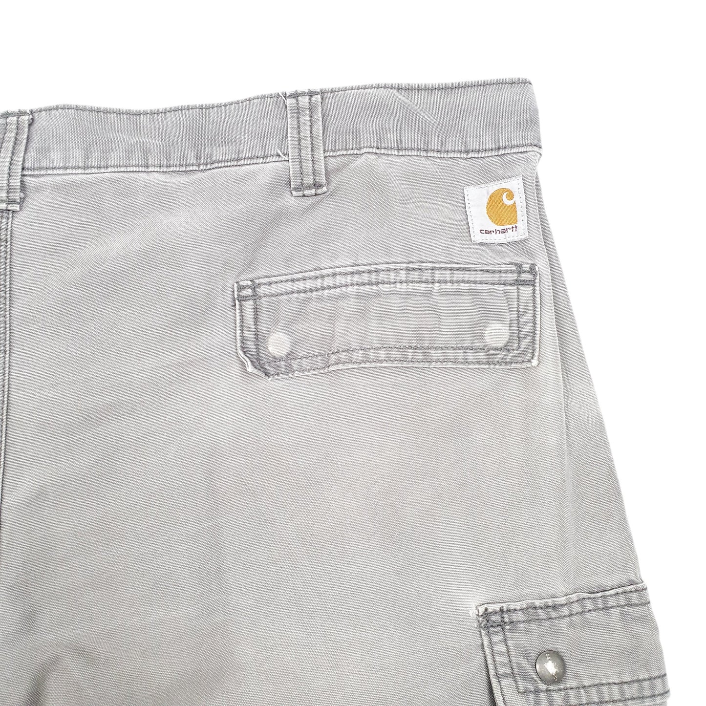 Mens Grey Carhartt Workwear Relaxed Cargo Shorts