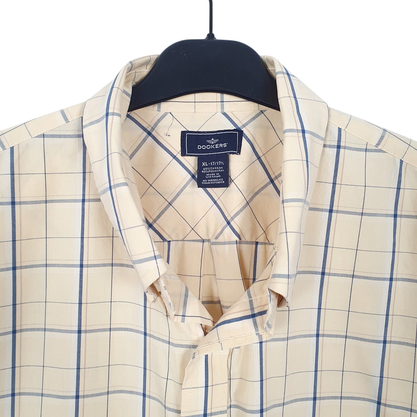 Mens Yellow Dockers  Short Sleeve Shirt