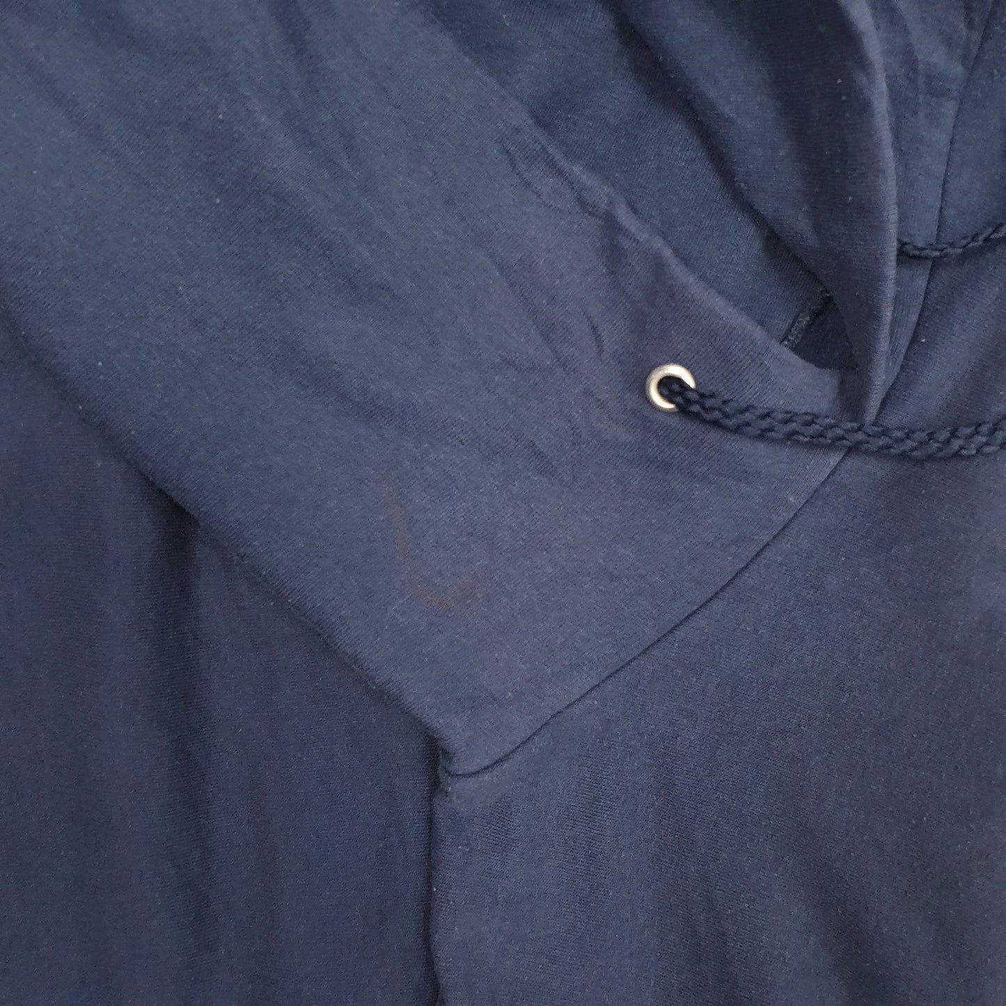 Mens Navy Port & Company Soccer Football Hoodie Jumper