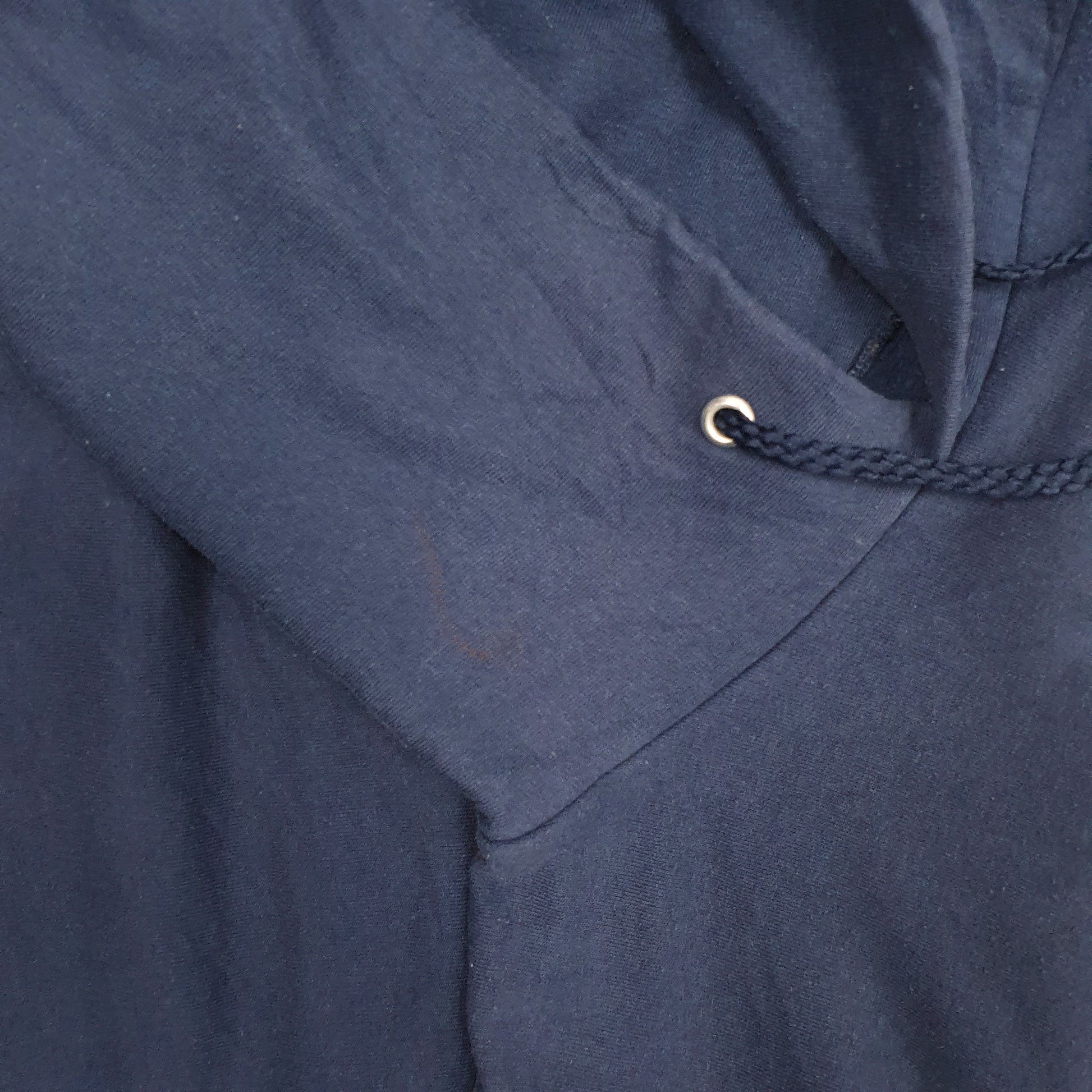 Mens Navy Port & Company Soccer Football Hoodie Jumper